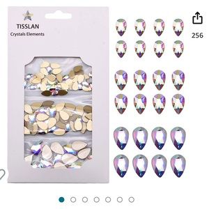 Nail Rhinestones Pear Shaped (TWO TOGETHER)